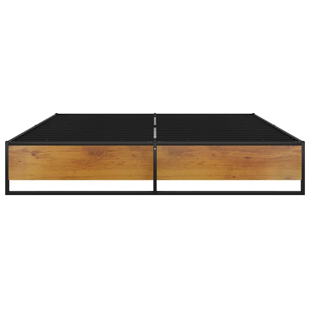 Estrutura de cama 140x200 cm metal preto