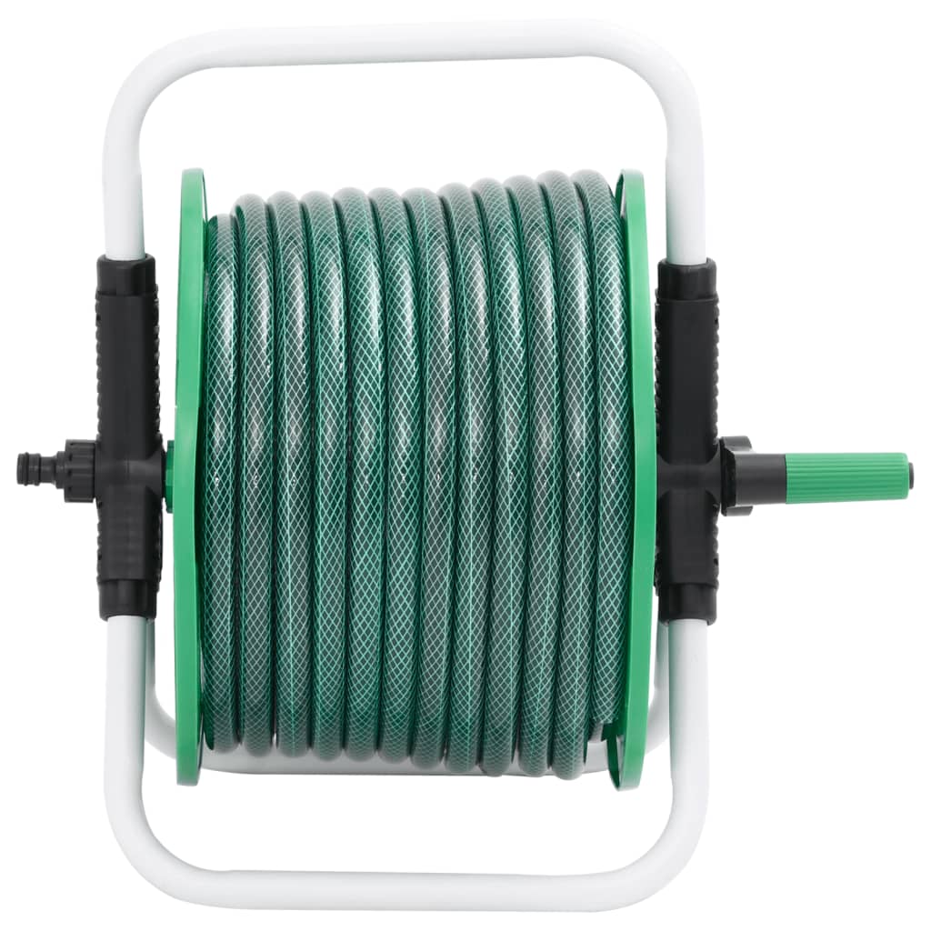 Enrolador independente com mangueira de 30 m PVC verde