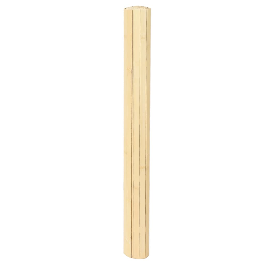 Tapete retangular 80x500 cm bambu cor natural clara