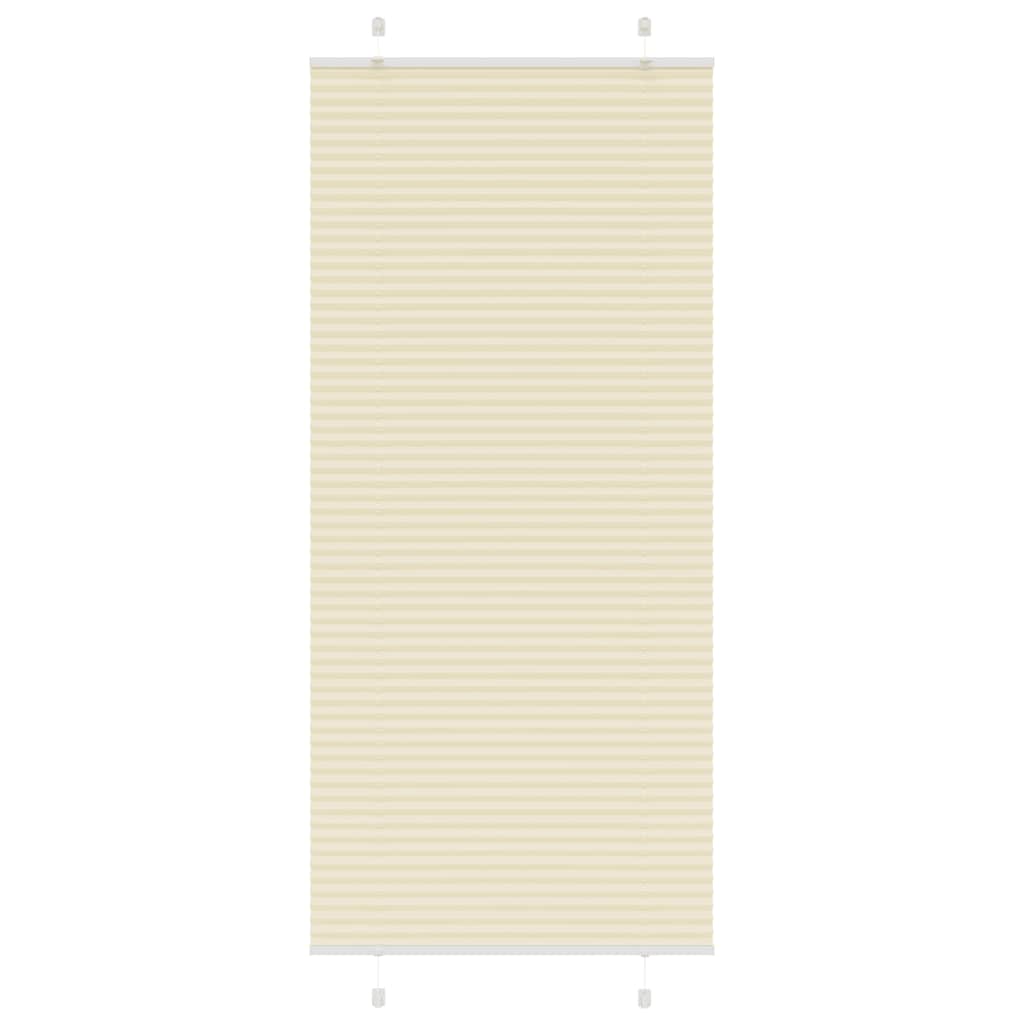 Creme plissada cega 85x200 cm largura tecido 84,4 cm poliéster