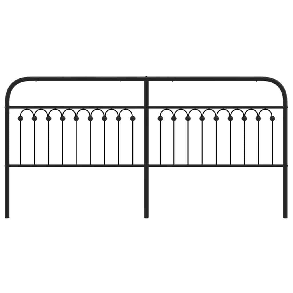 Cabeceira de substituição 200 cm metal preto