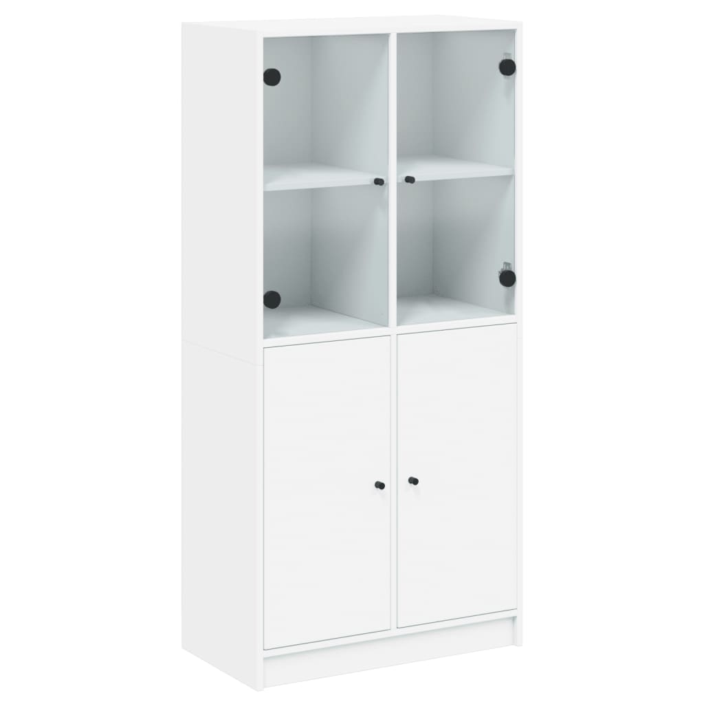 Armário alto c/ portas 68x37x142 cm derivados de madeira branco