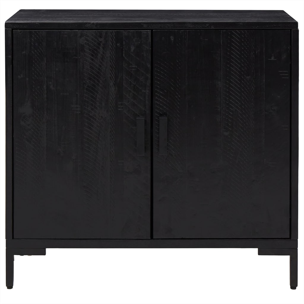 Aparador 75x35x70 cm pinho maciço preto