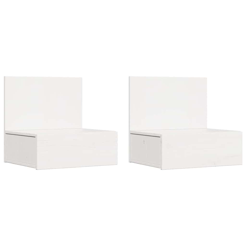 Mesa-de-cabeceira 2 unid. branco 42 x 32,5 x 40 cm