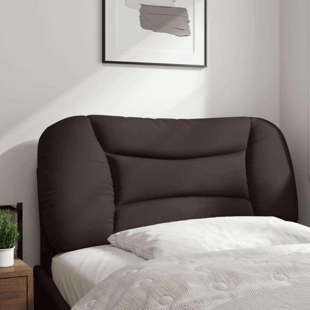 Almofadão de cabeceira hvar 90 cm tecido castanho-escuro