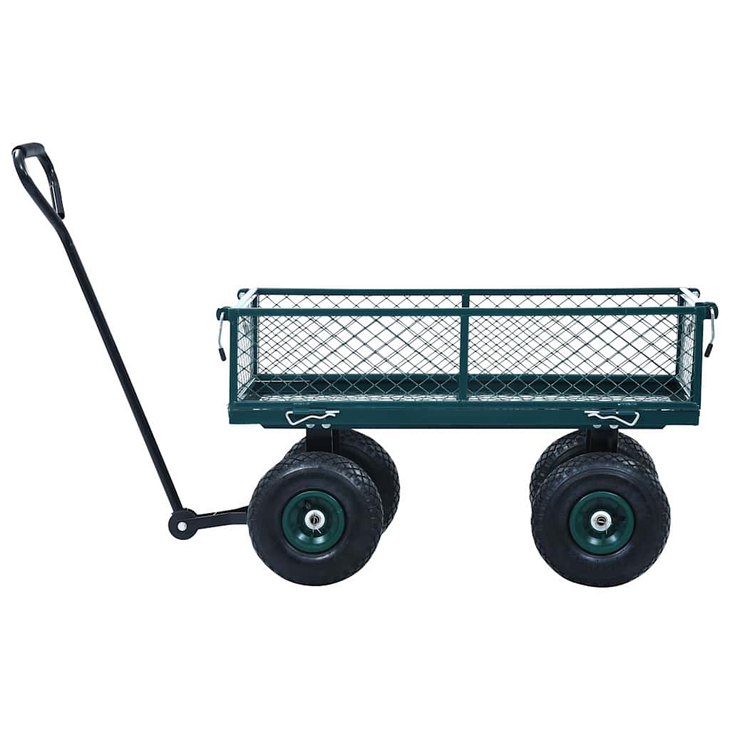 Carrinho de mão de jardim 250 kg verde