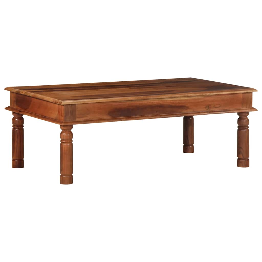 Mesa de centro 110x60x40 cm madeira maciça de acácia