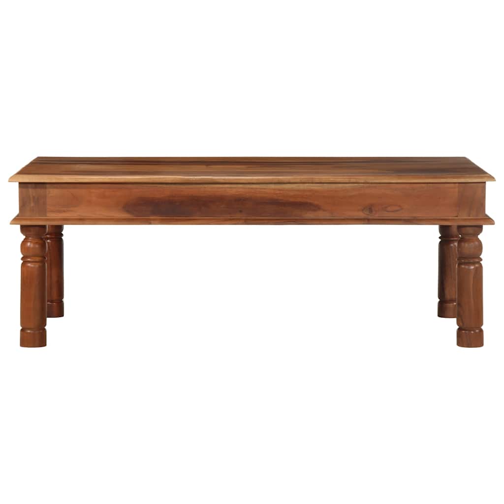 Mesa de centro 110x60x40 cm madeira maciça de acácia