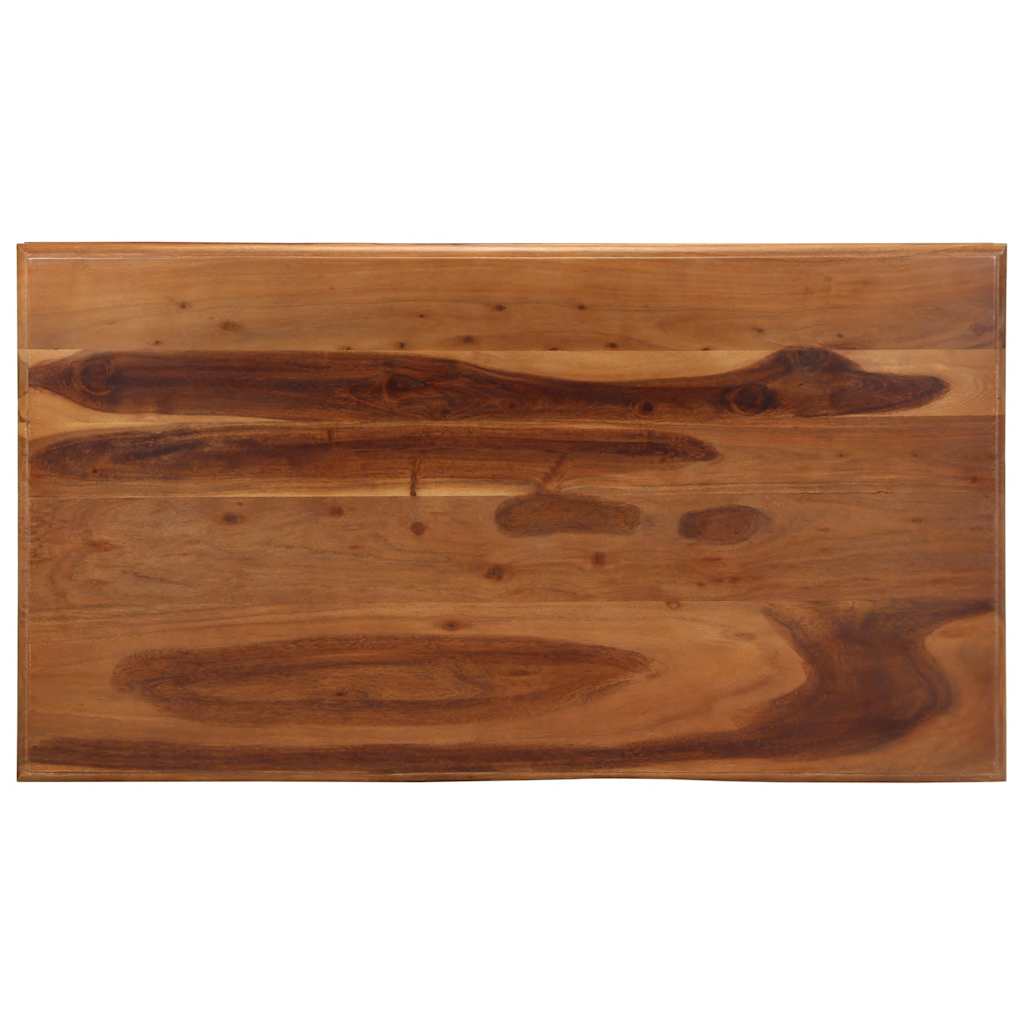 Mesa de centro 110x60x40 cm madeira maciça de acácia