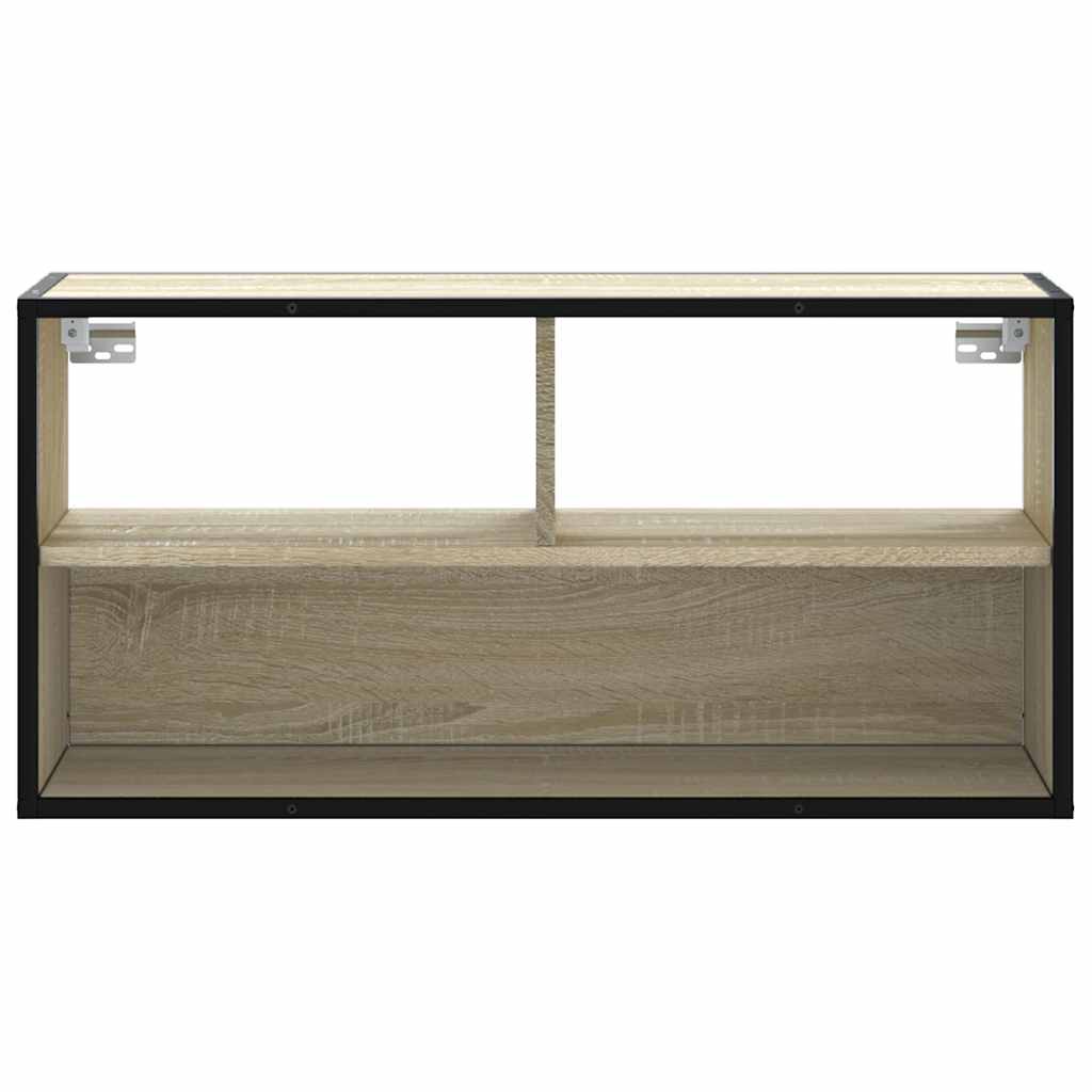 Móvel p/ TV 80x31x39,5 cm deriv. madeira/metal carvalho sonoma