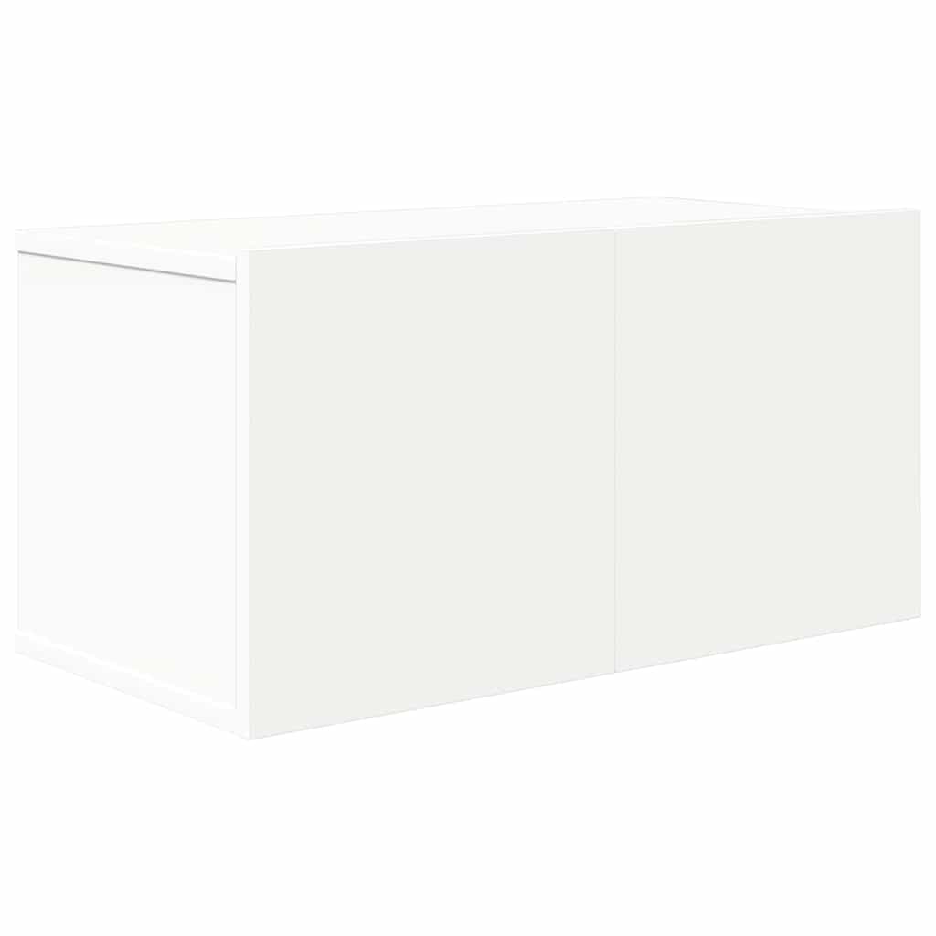 8 Pcs conjunto de móveis de TV derivados de madeira branco