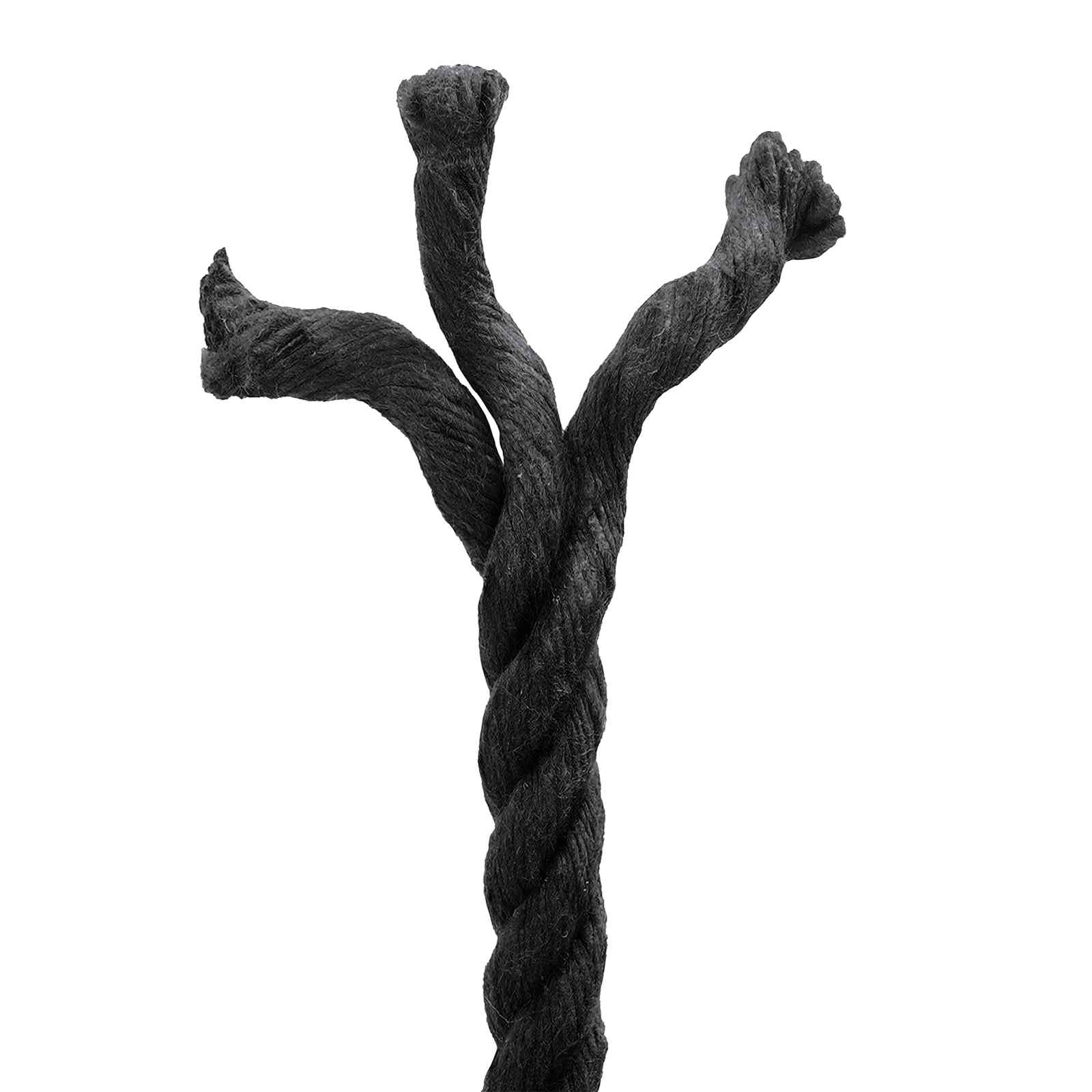 Corda de algodão 10 mm 250 m preto 100% algodão