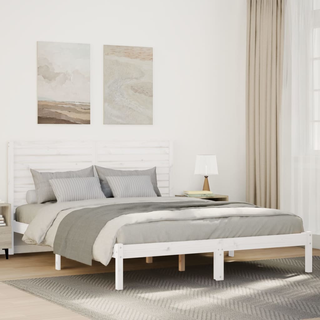 Cama extra longa sem colchão 140x220 cm madeira maciça