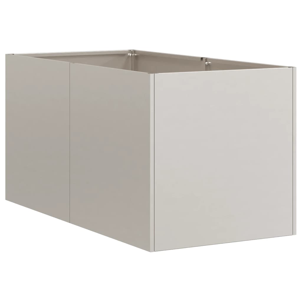 Floreira enferrujada 40x80x40 cm aço resistente