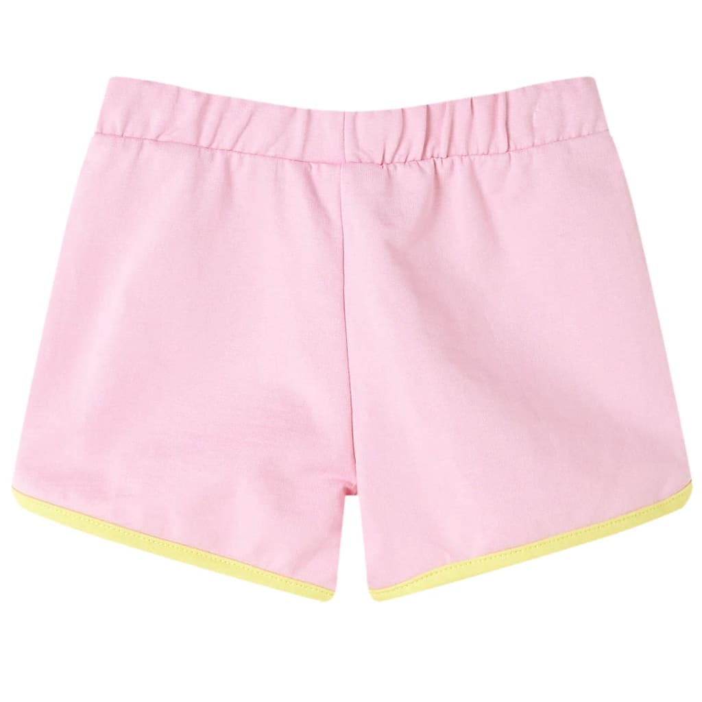 Calções de criança com debrum rosa brilhante 128