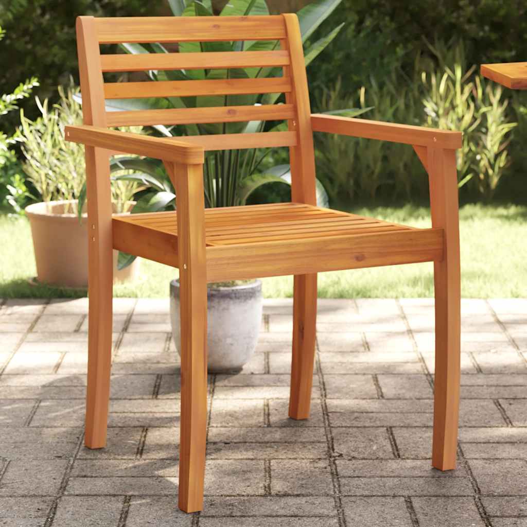 Cadeiras de jardim 6 pcs 59x55x85 cm madeira de acácia maciça