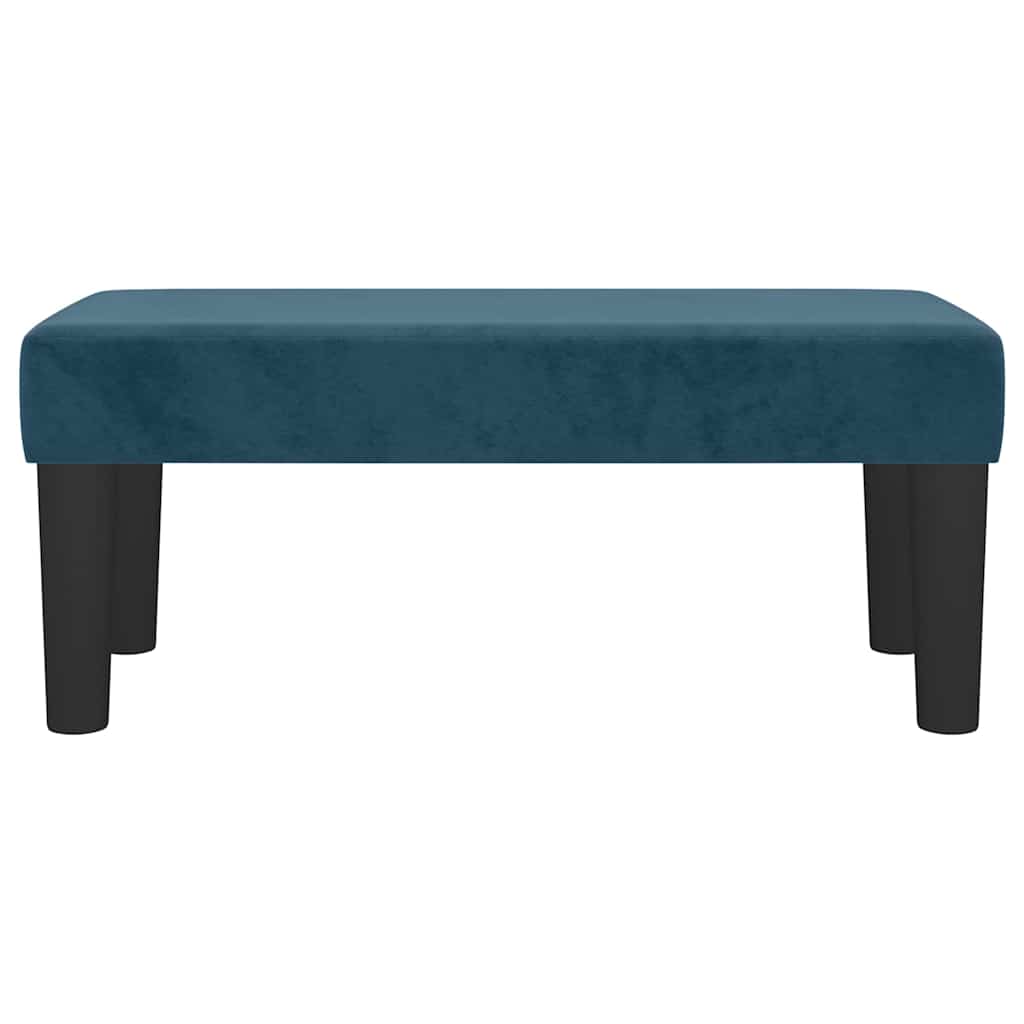 Banco 70x30x30 cm veludo azul-escuro