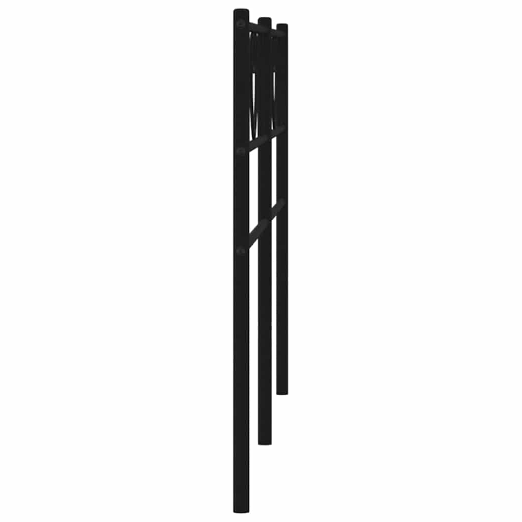 Cabeceira de substituição 180 cm metal preto