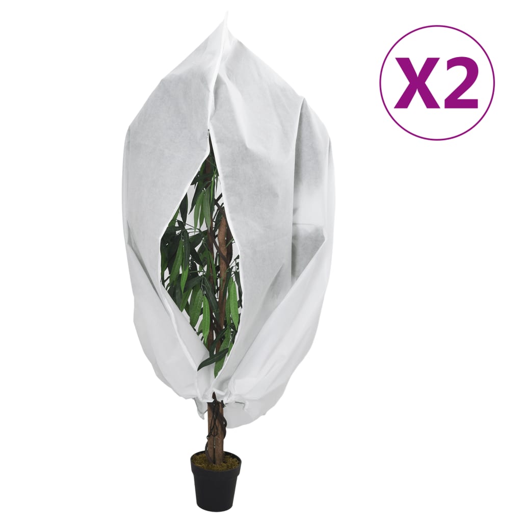 Coberturas para plantas com fecho 2 pcs 70 g/m² 3,93x3 m