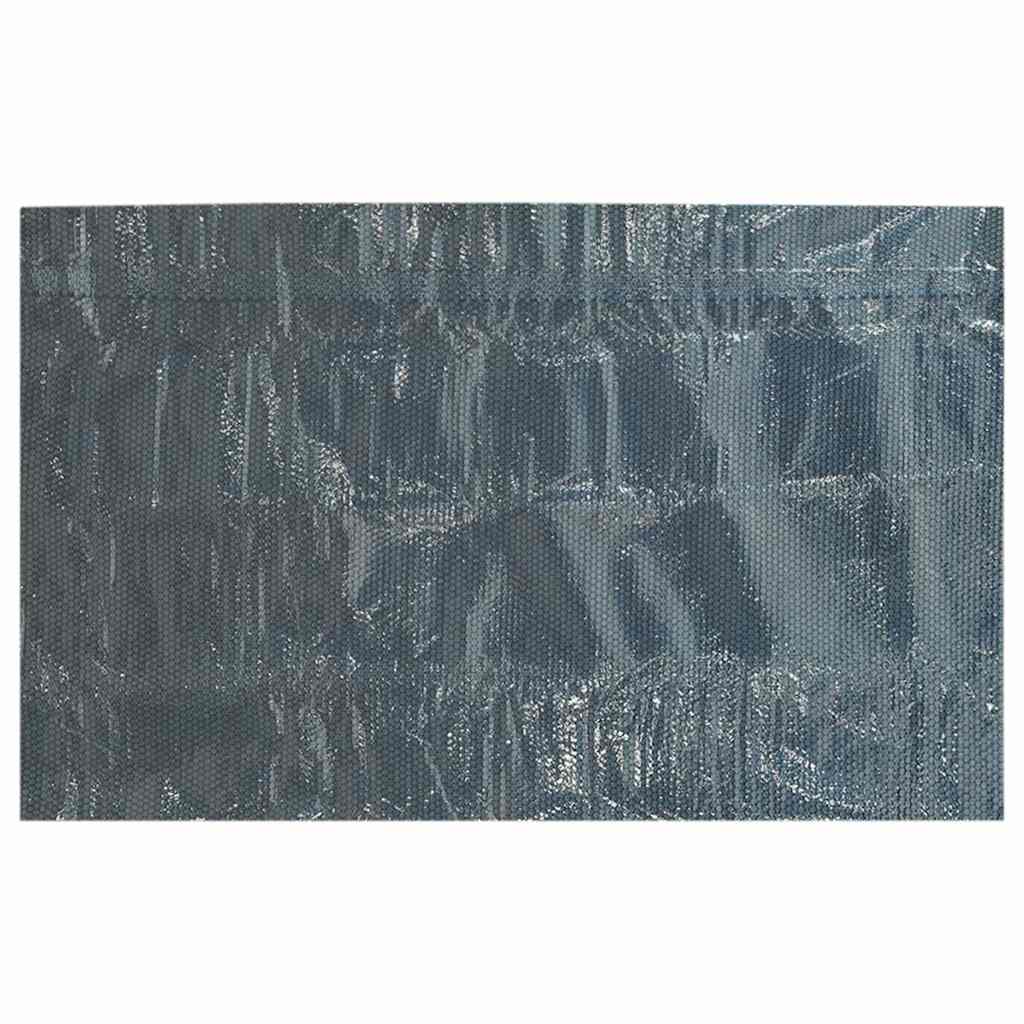 Película p/ piscina PE solar flutuante 260x160 cm preto e azul