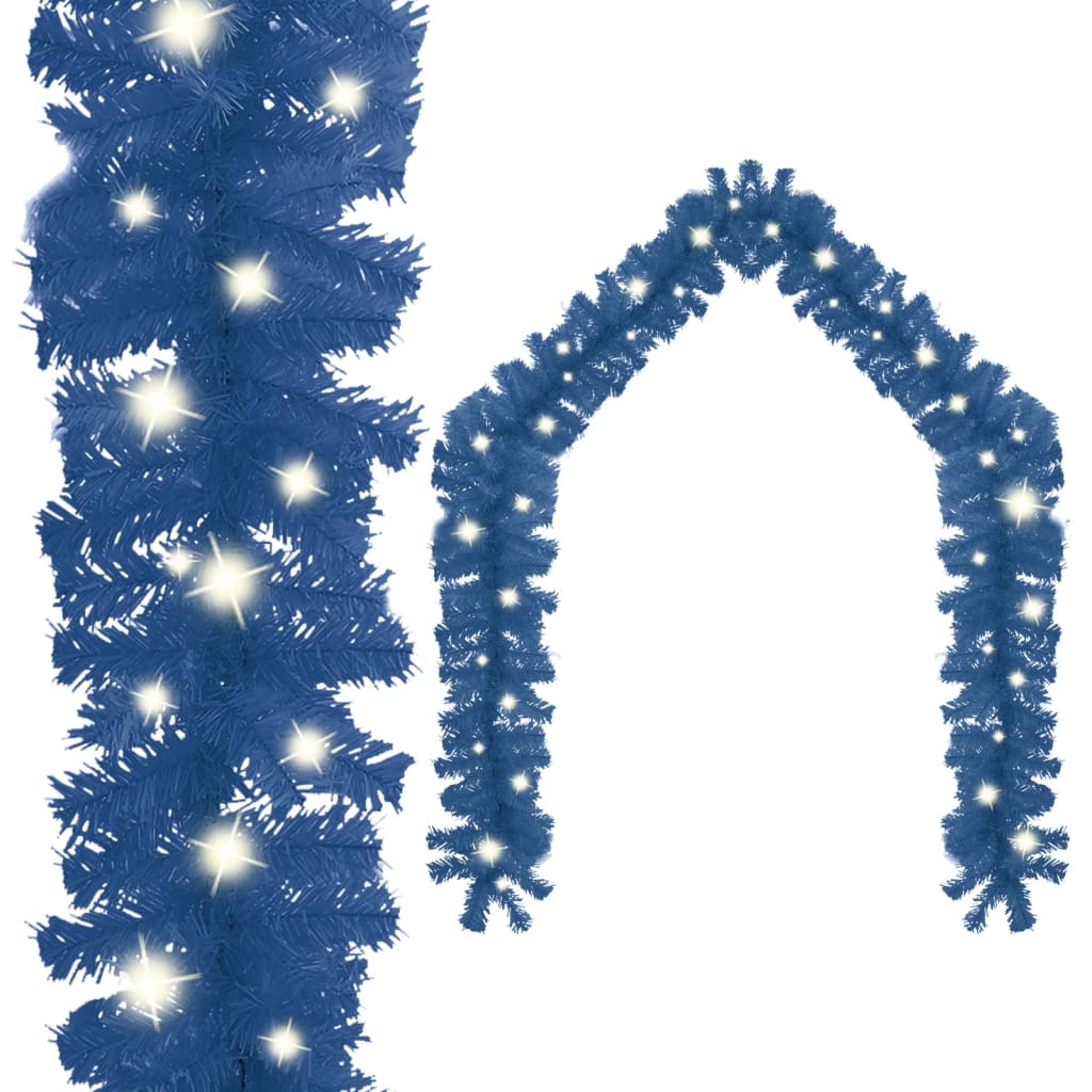 Grinalda de natal com luzes LED 5 m azul