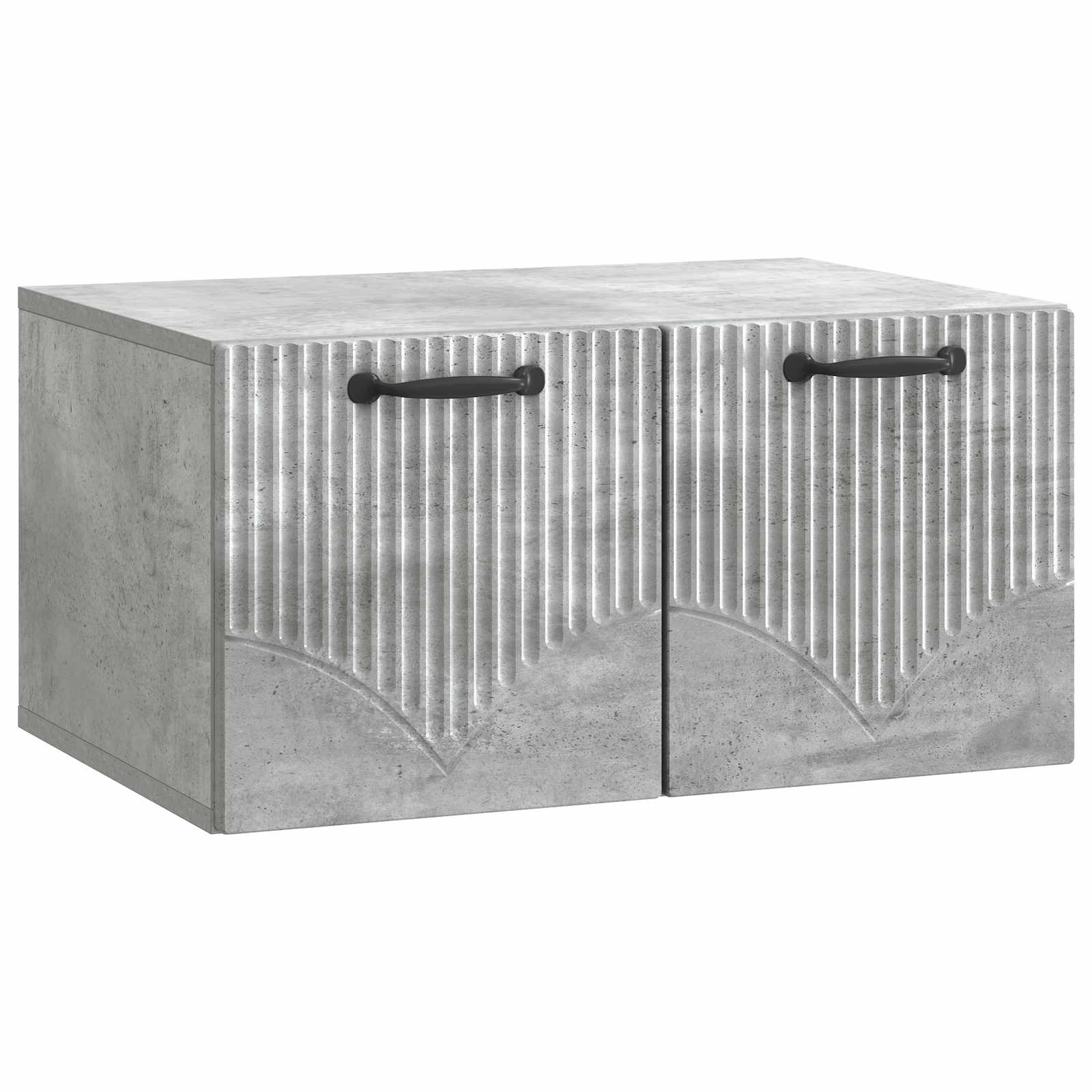 Gabinete de TV de parede cinzento cimento 59,5 x 41 x 30 cm