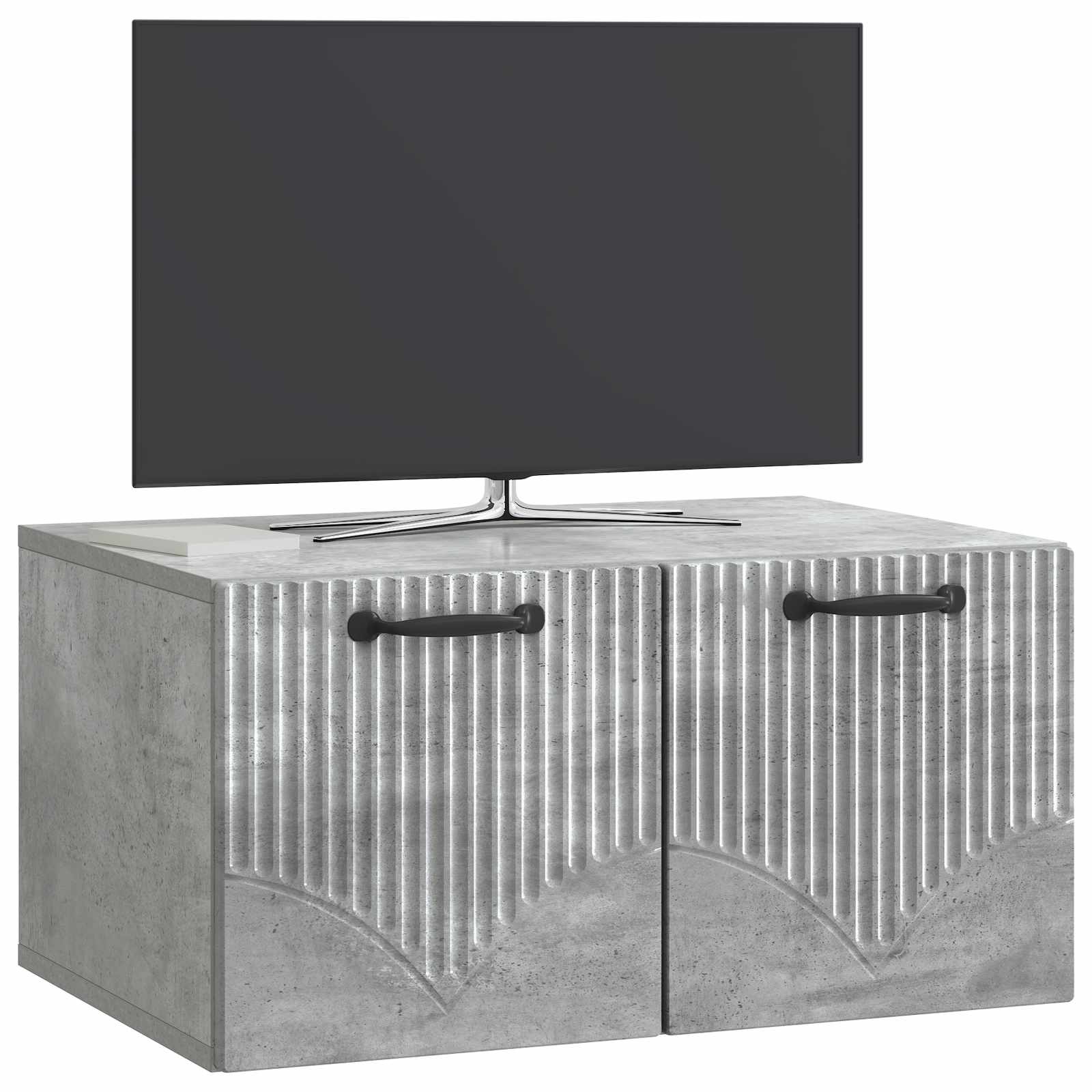 Gabinete de TV de parede cinzento cimento 59,5 x 41 x 30 cm