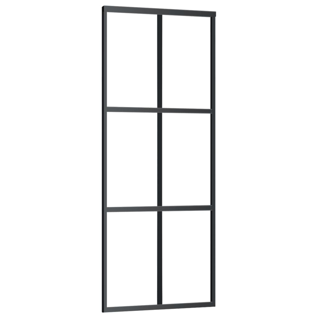 Porta deslizante c/ conj. ferragens 76x205cm vidro esg/alumínio