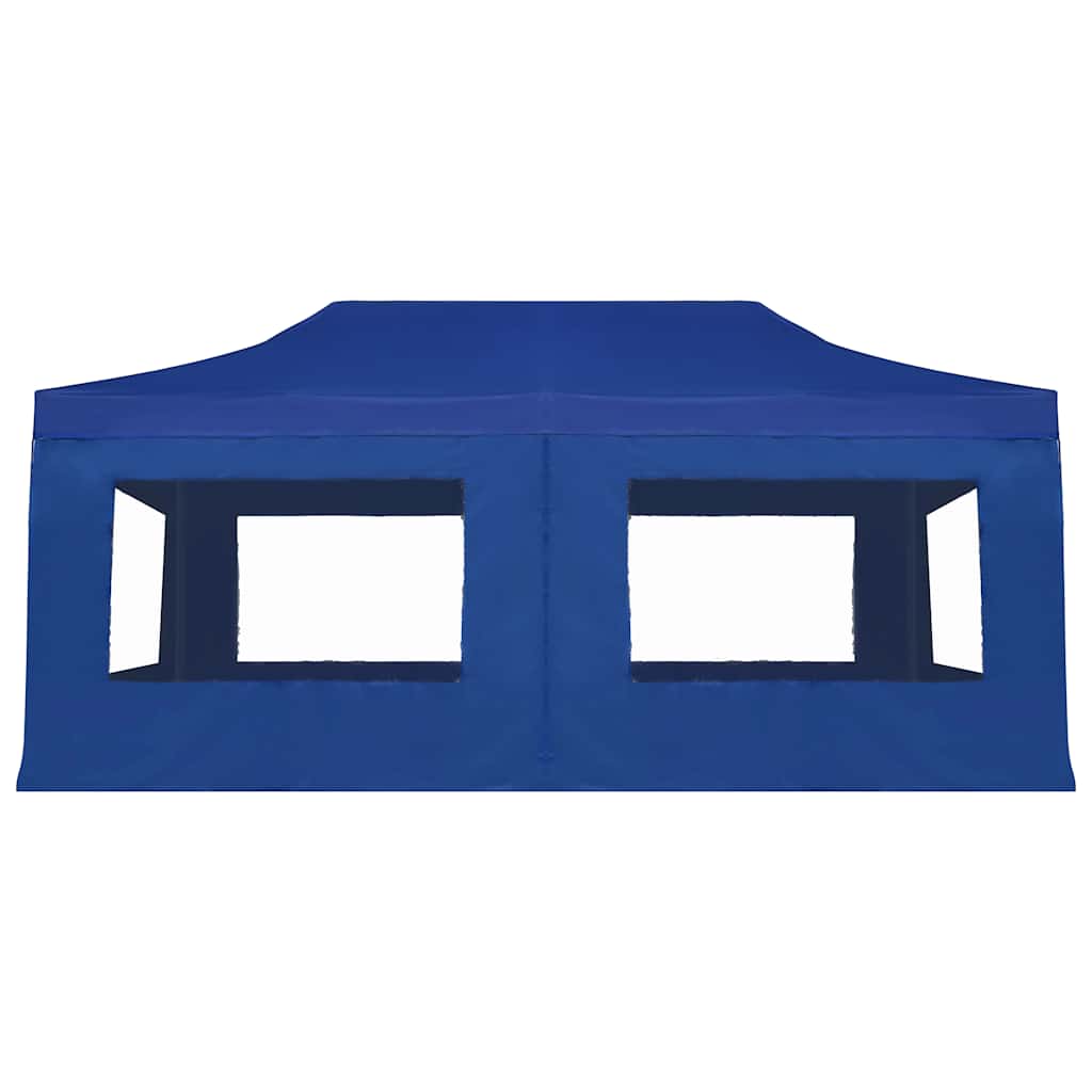 Tenda dobrável profissional com paredes alumínio 6x3m azul