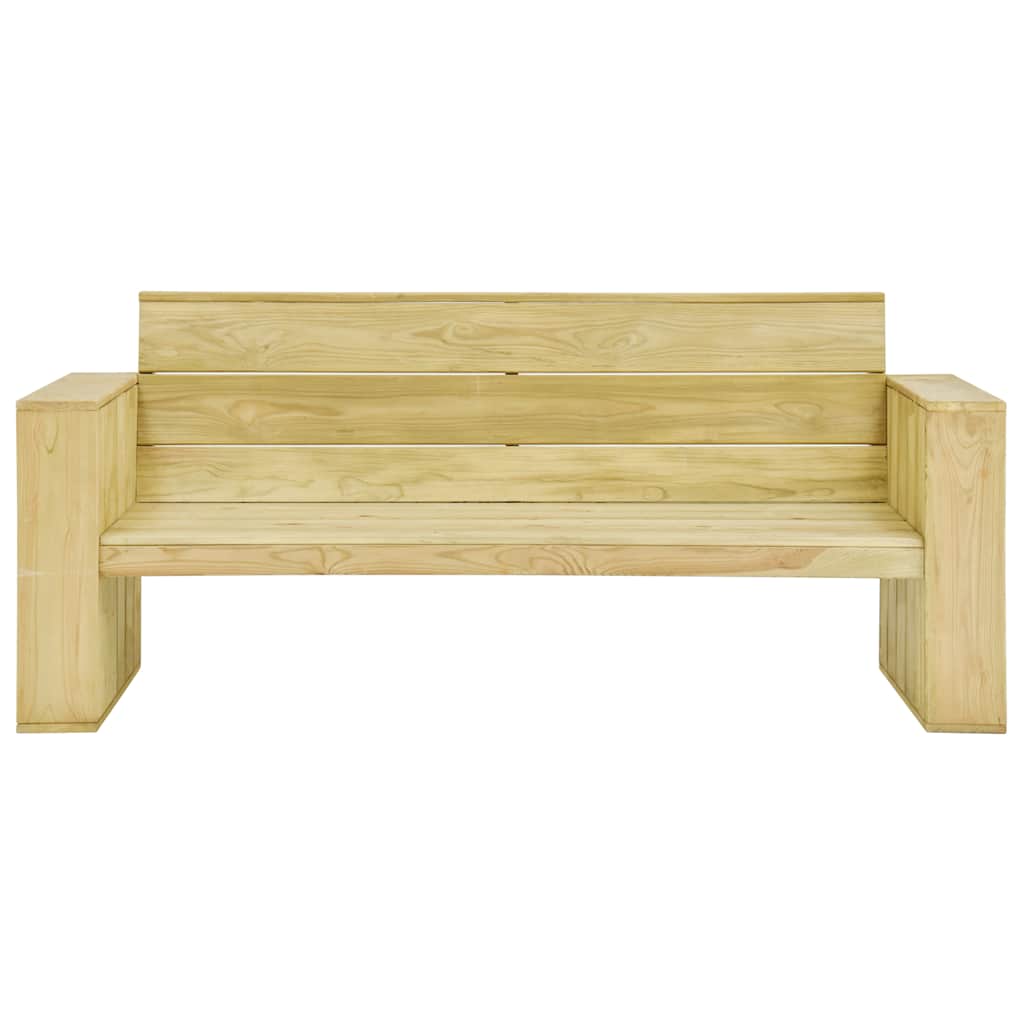 3 Pcs conjunto móveis jardim madeira de pinho impregnada
