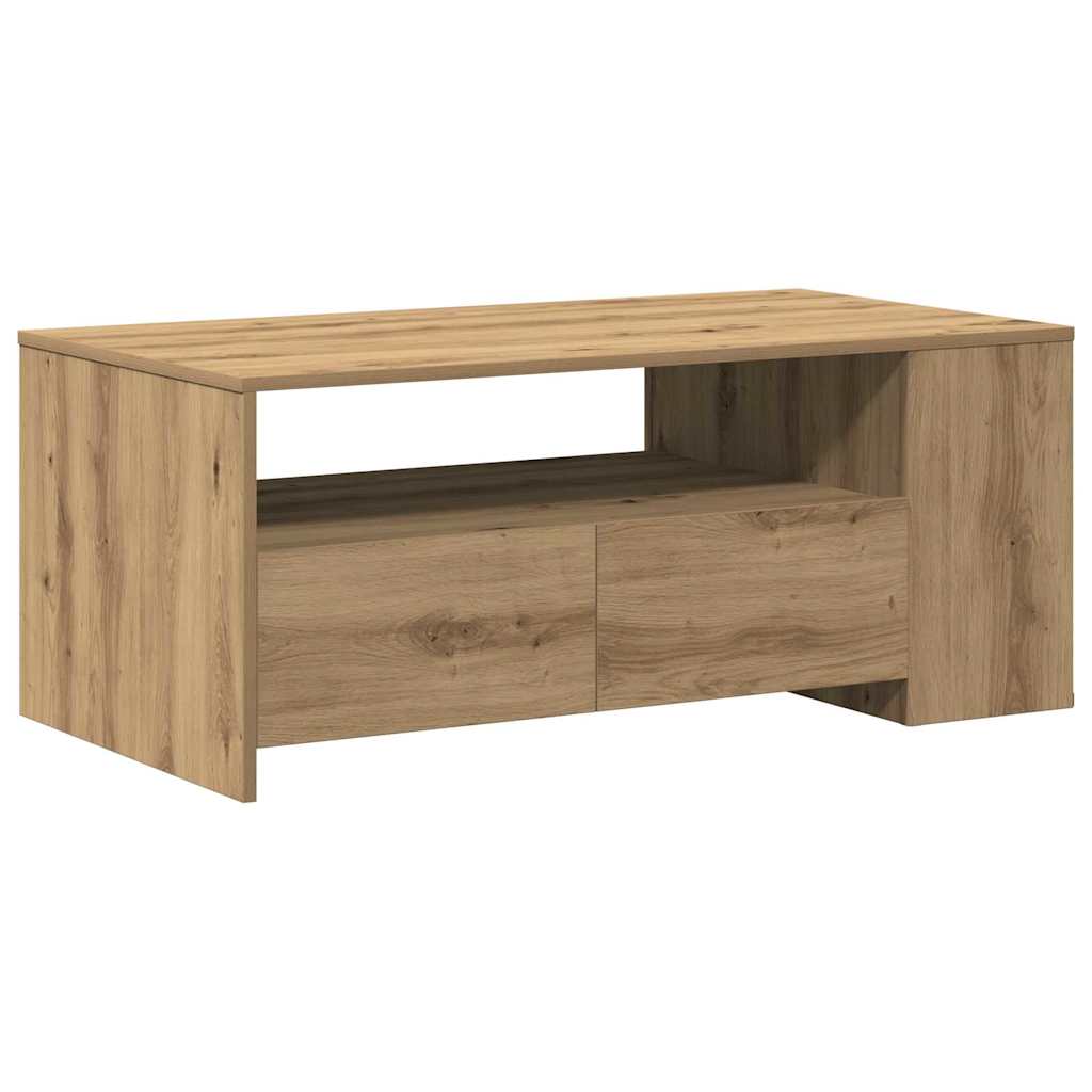 Mesa de centro carvalho artesanal 102 x 55 x 43,5 cm