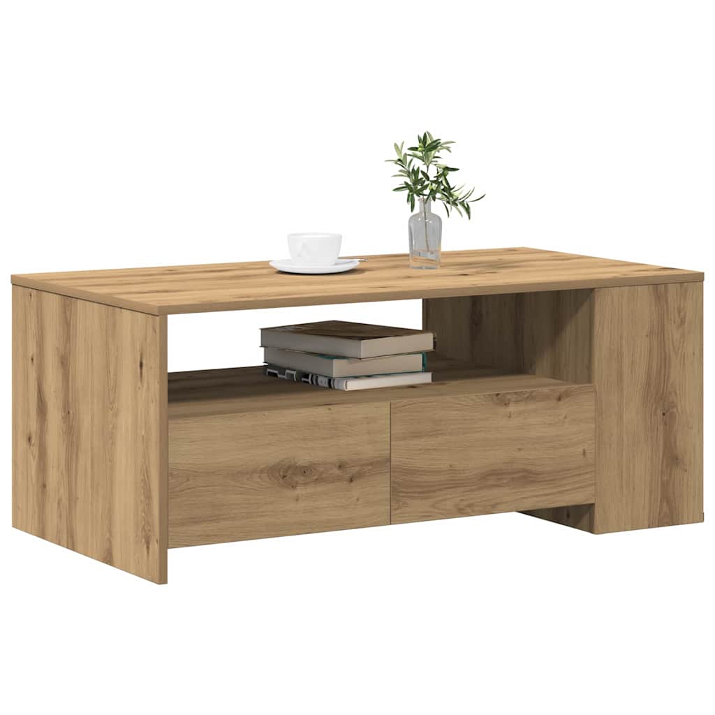 Mesa de centro carvalho artesanal 102 x 55 x 43,5 cm