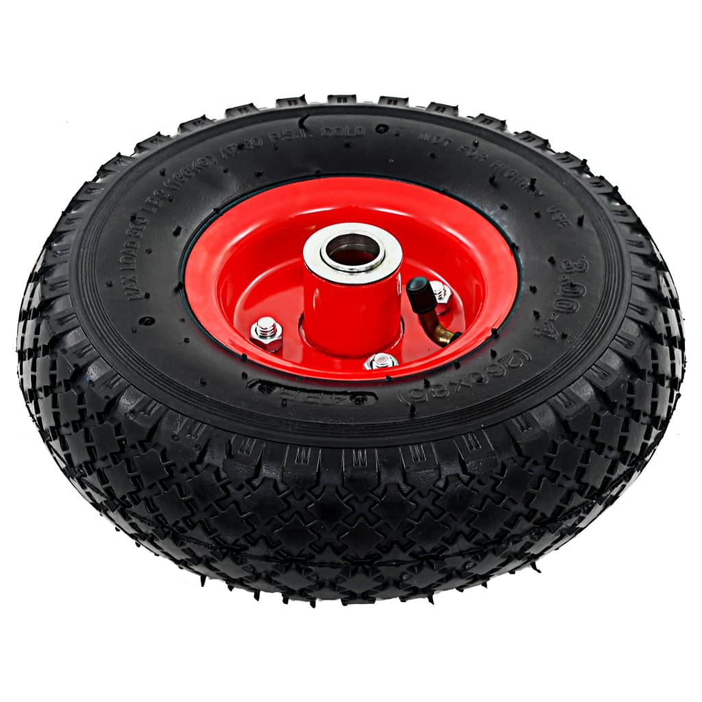 Rodas p/ carrinho de carga manual 2 pcs borracha 3.00-4