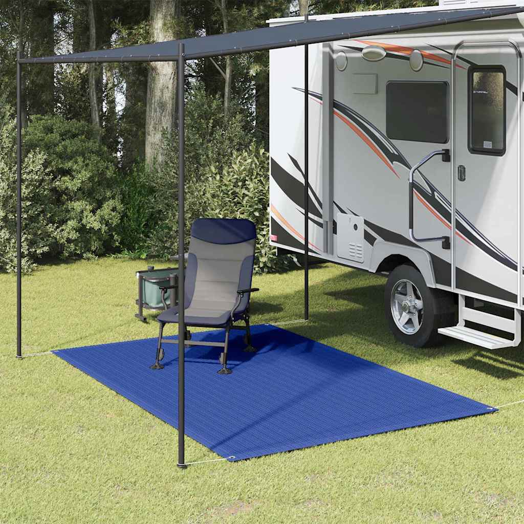Tapete de campismo para tenda 250x300 cm azul