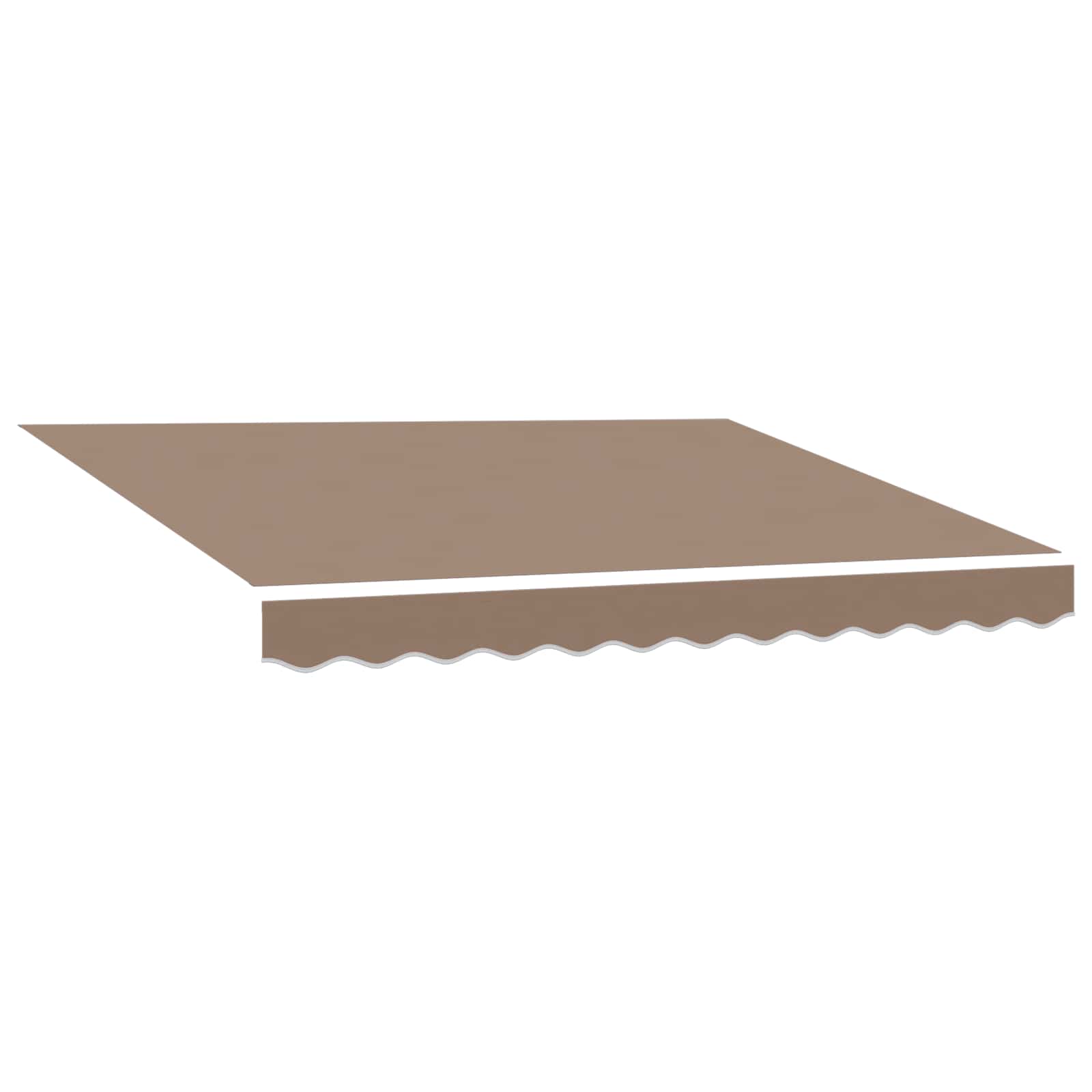 Toldo retrátil elétrico cinzento-acastanhado