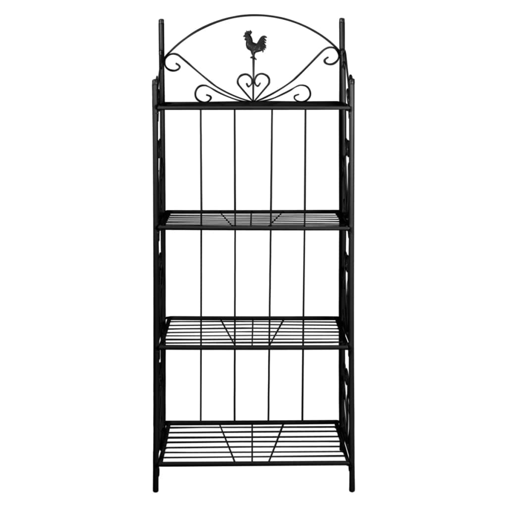 Suporte quadrado para planta / preto