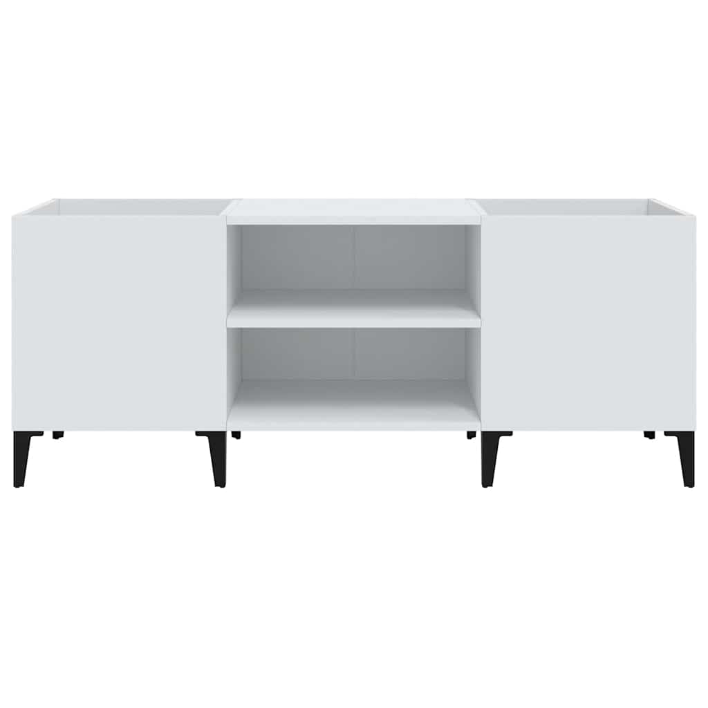Armário para discos 121x38x48 cm derivados de madeira branco