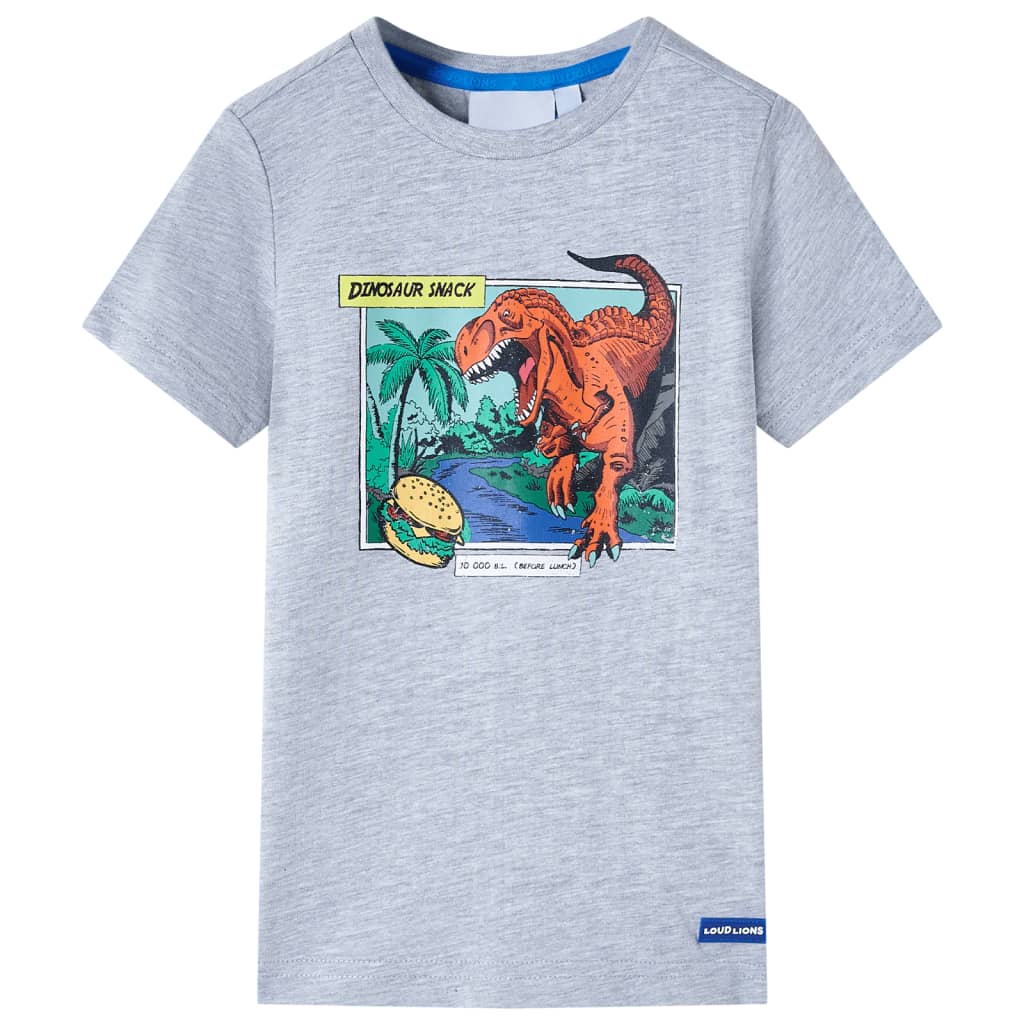 T-shirt para criança cinzento 128