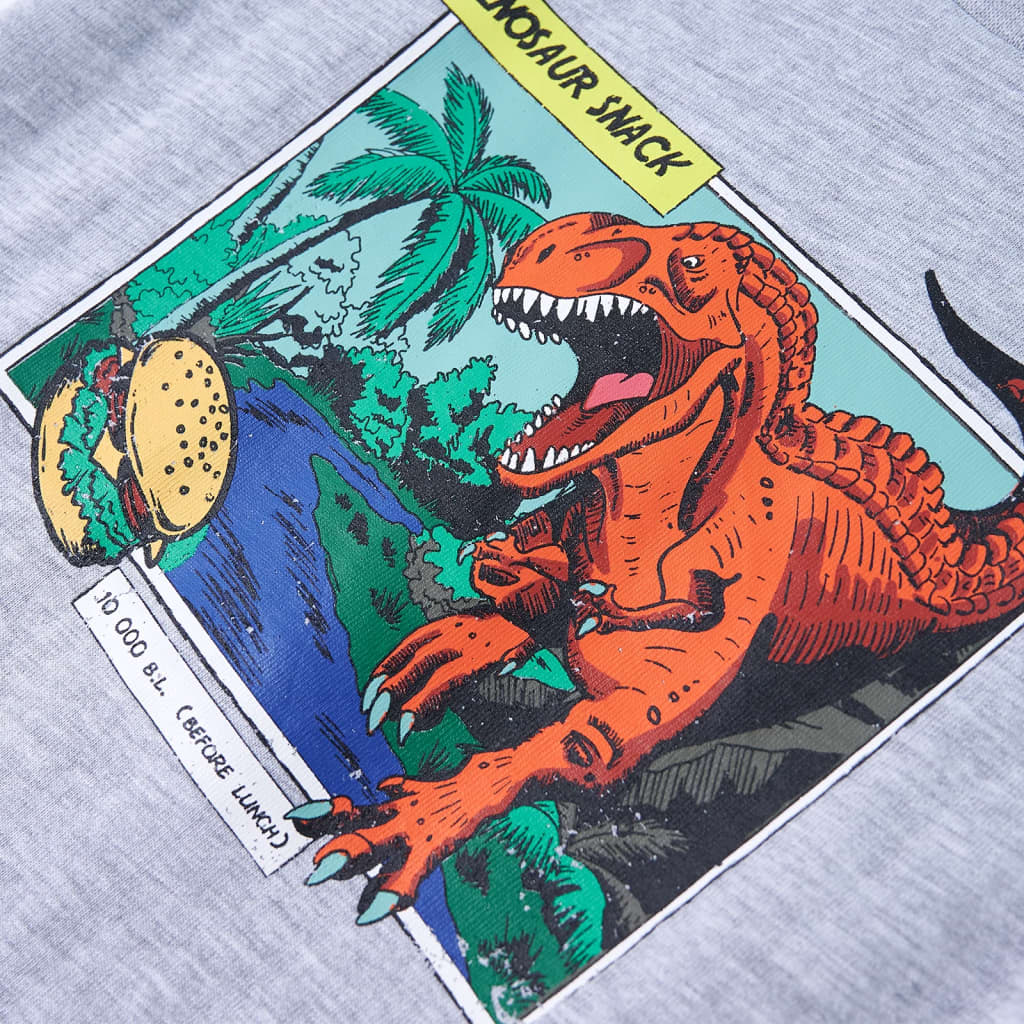 T-shirt para criança cinzento 128