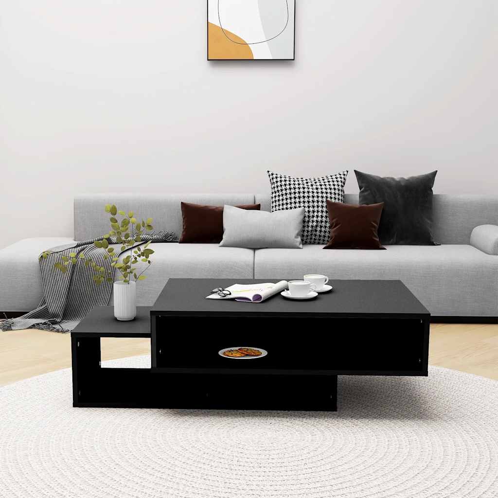 Mesa de centro 105x55x32 cm derivados de madeira preto