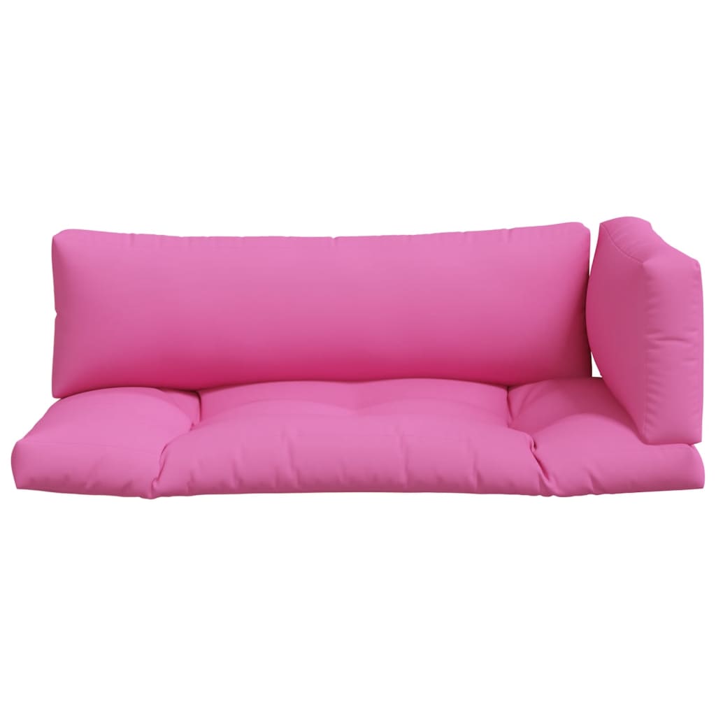 Almofadões p/ móveis de paletes 3 pcs tecido oxford rosa