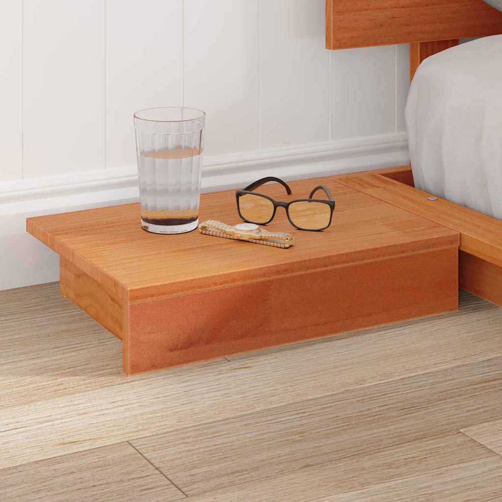 Estrutura da cama castanho 120 x 190 cm madeira
