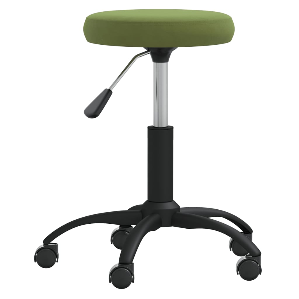 Banco de massagens veludo verde-claro