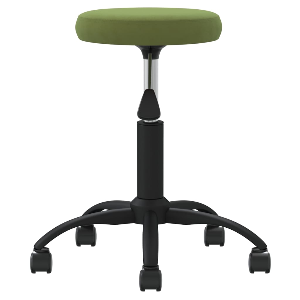 Banco de massagens veludo verde-claro