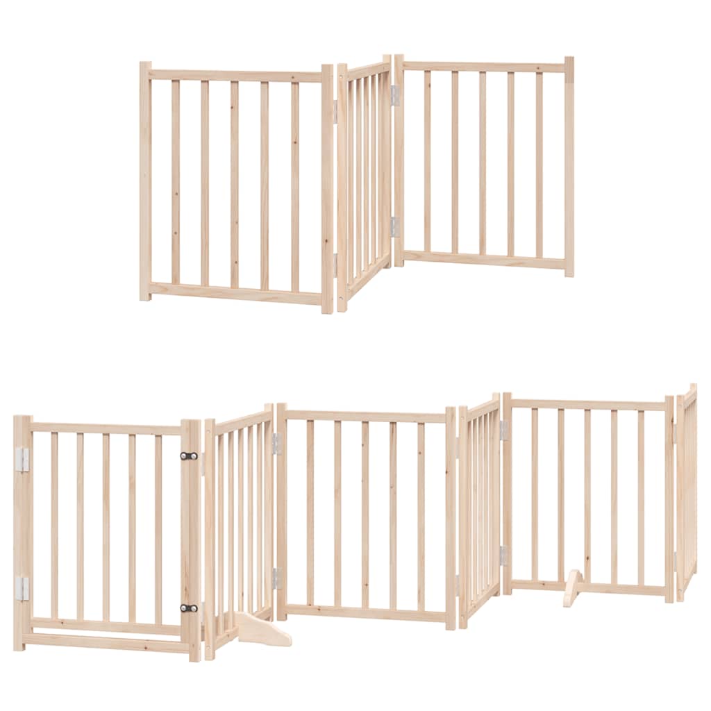 Portão para cães com porta dobrável 12 painéis 600 cm álamo