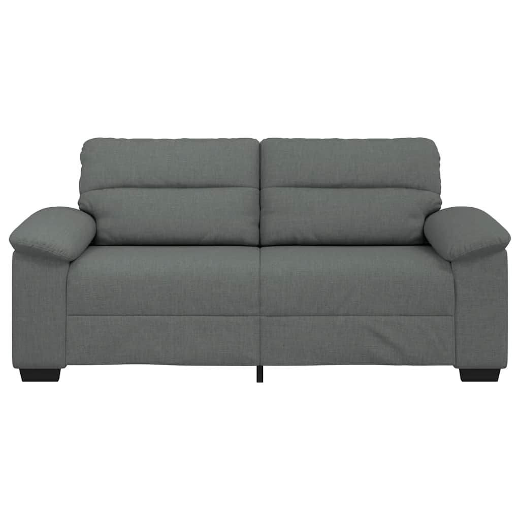 Sofá de 2 lugares em tecido 180x81x84 cm cinzento-escuro