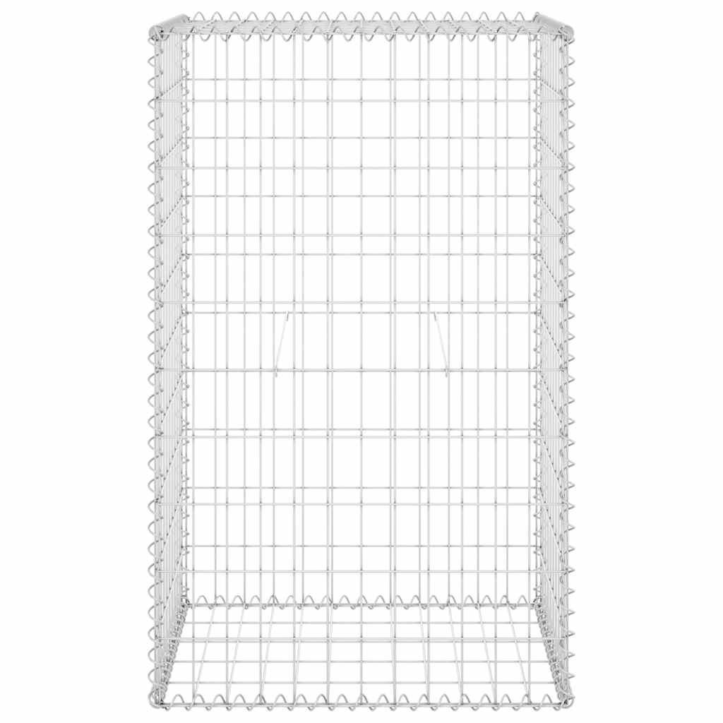 Muro gabião com tampas aço galvanizado 60x50x100 cm