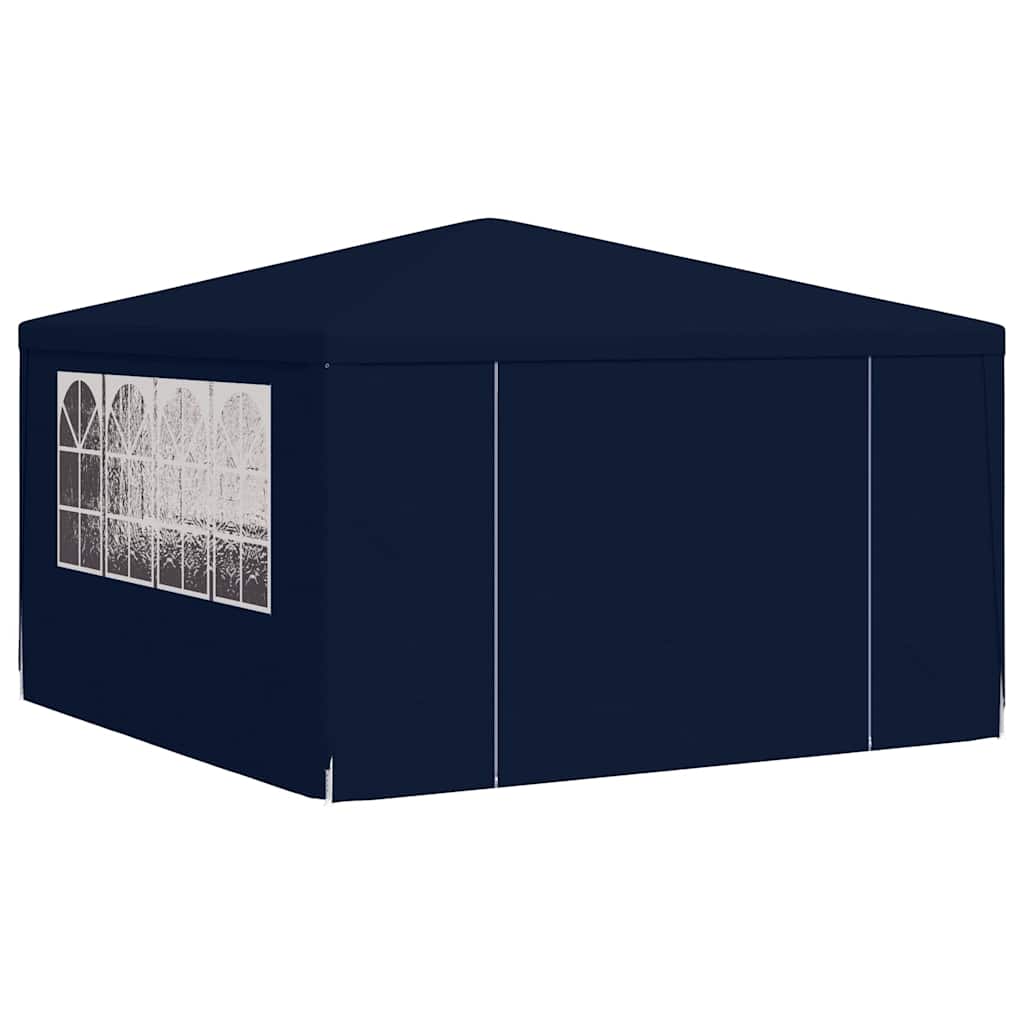 Tenda festas profissional c/ paredes laterais 4x4m 90g/m² azul