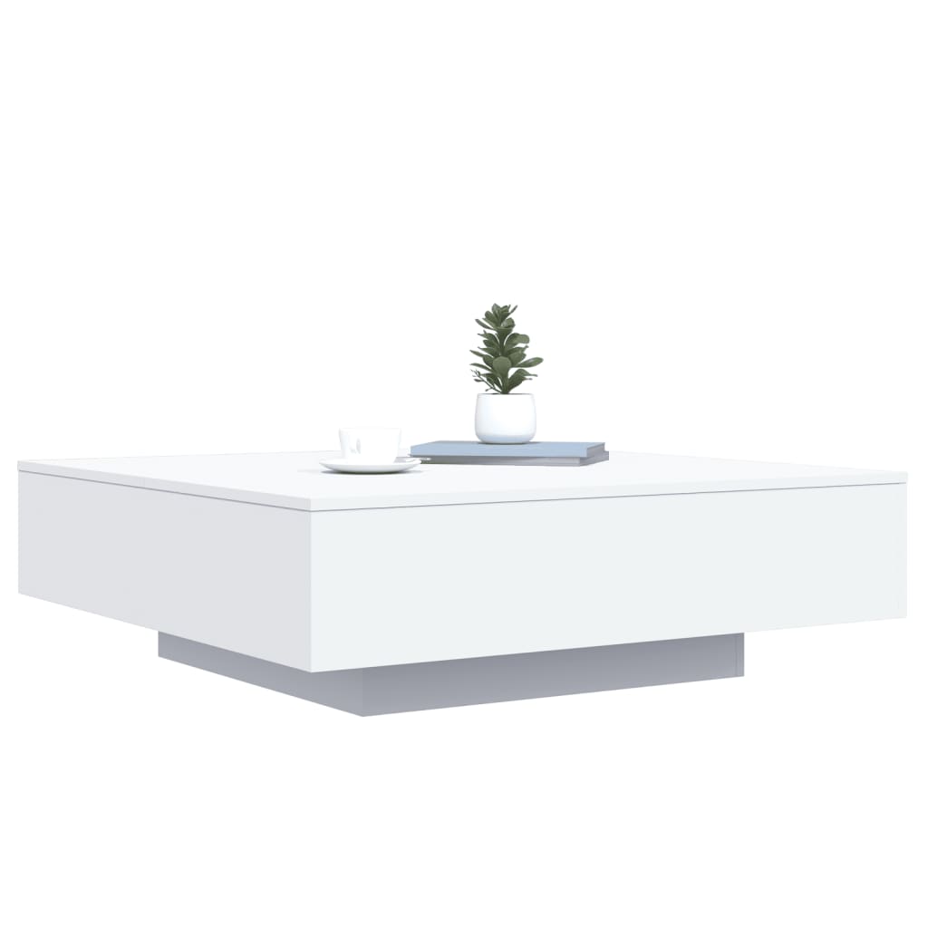 Mesa de centro 100x100x31 cm derivados de madeira branco