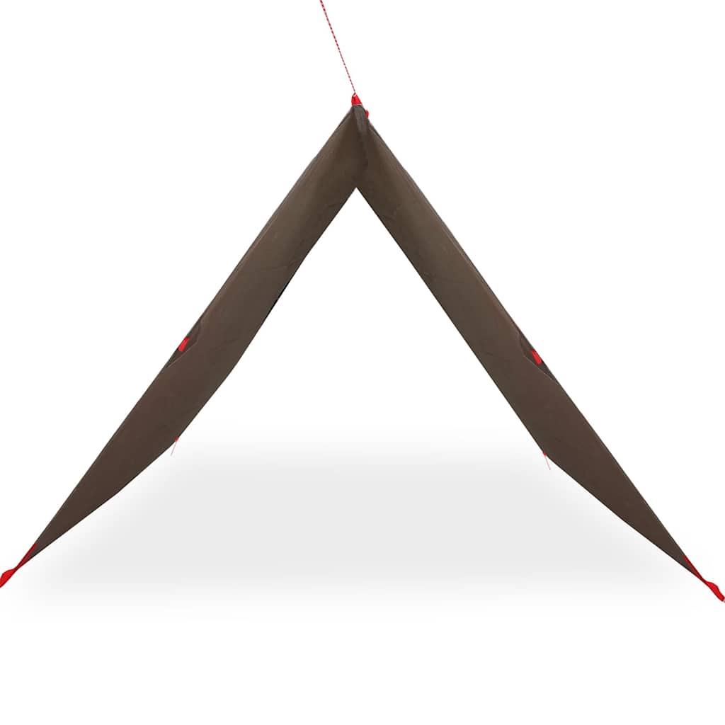 Lona de campismo 406x306 cm impermeável castanho